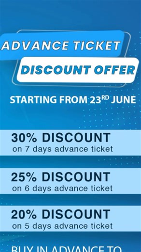 5.7K views · 47 reactions | Advance ticket discount is live, get your tickets online now our app now! Get the tickets on app: https://goo.gl/mLp6Aj IOS: https://goo.gl/HyR4Xs #daewooticket | Daewoo Express Bus Service | Facebook