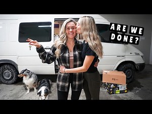 WE MOVED! Building the Ultimate Off-Grid VAN Home in Winter (female van life build)