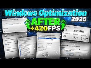 The ONLY Windows Optimization Guide You Need in 2026 (+420 FPS Boost)