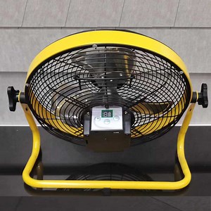 [Hot Item] Solarmaxx 12-Inch Rechargeable Floor Fan with High Efficiency BLDC Motor and Metal Blades, USB Charger for Mobile Phone, Radio or 5V LED Lights