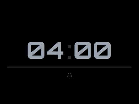 4 Minute Timer 🎵 Digital Beep