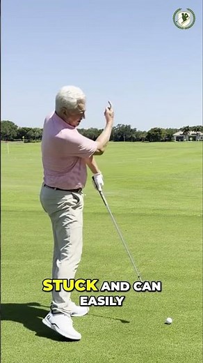 Stop Getting Stuck Over the Ball #golf #golfswing #shorts