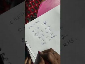 Linear Equation in one variable class 9