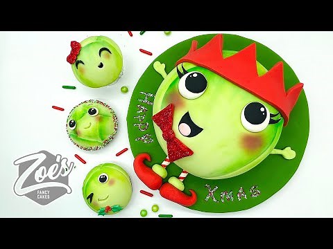 Christmas sprout cake tutorial