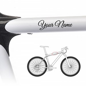 Personalised Bike Frame Name Decals: Custom Bicycle Vinyl Stickers (set of 2) - Etsy