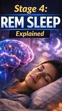 REM Sleep, Dreams & Brain Activity | Stage 4 Sleep Explained #sleep #sleepscience #sleepstages