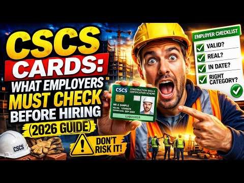 CSCS Cards: What Employers MUST Check Before Hiring (2026 Guide)