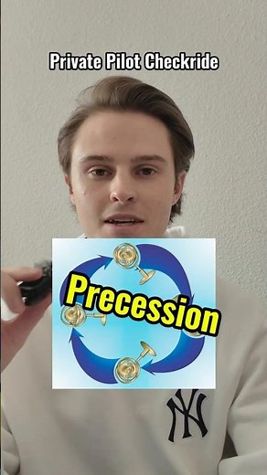 Gyroscopic Precession Explained - student pilot study #aviationtips #pilotlicenseprep