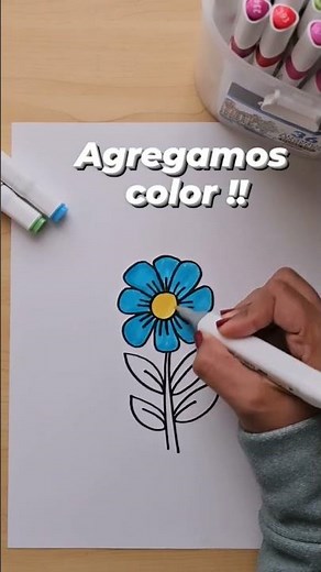Por fin la primavera está aquí!! Vamos a dibujar una flor fácil 🌼😊#dibujos #flores #primavera