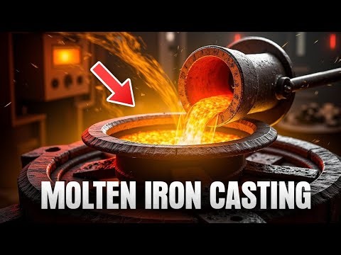 "Molten Iron Casting Pedestal Fan Base | Amazing Foundry Process"'