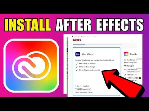 How To Install After Effects From Adobe Creative Cloud App (2026) (Complete Guide)
