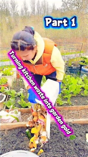 Making Compost from Vegetable Peels | Garden #fypyoutube GardenCompost #OrganicGarden #KitchenWaste