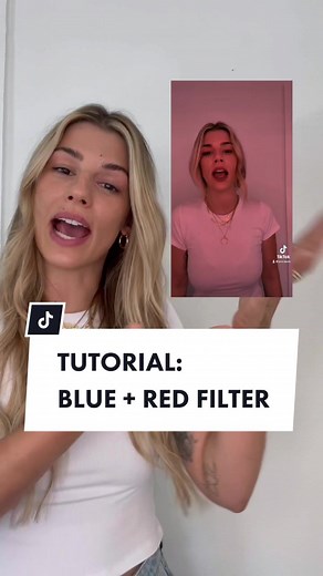 TUTORIAL: blue red filter #blueandredfilter #tiktoktutorial #trendtutorial