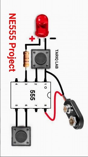 NE555 IC Project | 555 Timer IC