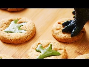 Tyrannosaurus dinosaur footprint cookies Recipe 티라노사우루스 공룡 발자국 쿠키 만들기 for kids children