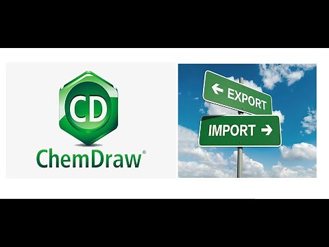Exporting and Importing in ChemDraw