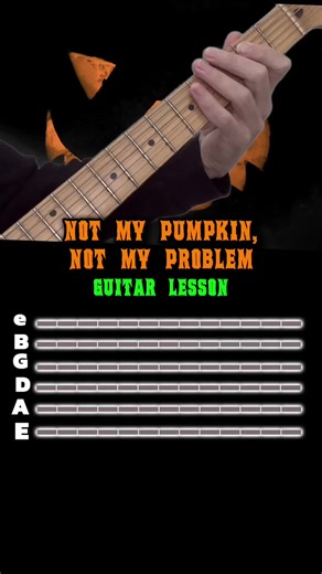 Haunted riffs for Halloween ‘25 #halloweensongs #halloweenmusic #notmypumpkinnotmyproblem #guitarlesson #guitartabs