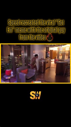 @streamerrworld on Instagram: "Speed recreated the viral “Got Em” meme with the original guy from the video #ishowspeed #gotem #speeddoesamerica"