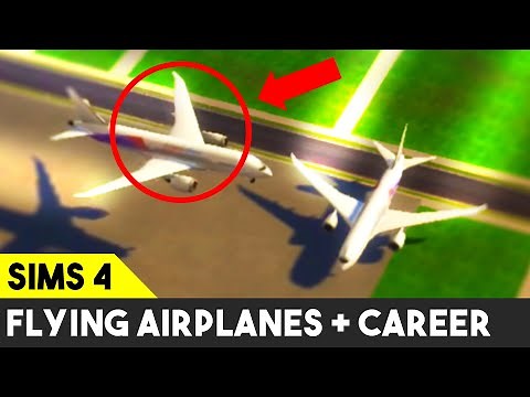 FIRST LOOK at Flying Airplanes + ACTIVE Airline Career!! (Sims 4 Mod News)
