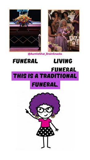 Traditional Funeral vs. Living Funeral 💐 A traditional funeral brings people together after someone dies to mourn and honor their life. A living funeral brings people together while that person is still alive, giving them a chance to hear how much they mean to others. Some people hold living funerals when facing a terminal illness, but a terminal diagnosis isn’t a requirement. The gathering can include music, favorite foods, stories, laughter, and heartfelt tributes. Imagine hearing all the bea
