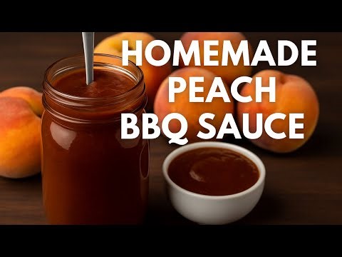 Easy Homemade BBQ Sauce With Fresh Peaches