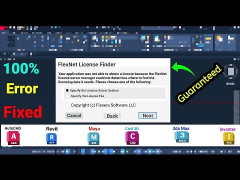 "FlexNet License Finder Error" FIXED in AutoCAD 2024, Revit 2024 & Maya 2024 |100% Working Solution