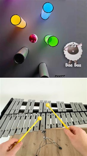 Baa Baa Sheep on real instruments! ‪@MusicMarble3D‬