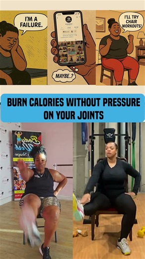 Ready to get moving? Start with a chair workout today! 🪑 #ShortWorkouts #ChairWorkout #DailyExercise