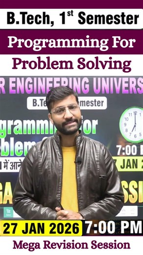 Programming for Problem Solving | B.tech 1st Sem | Mega Revision Session #beu #semesterexam #btech