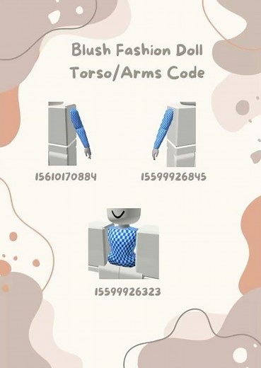 blush fashion doll torso/arms code || maaf jika tidak bisa 🙏🏻 #fyp #coderoblox #lewatberanda #roblox