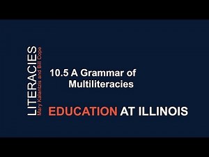 10.5 A Grammar of Multiliteracies