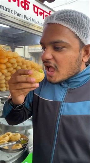 Automatic pani puri machine 😱 #trendingshorts