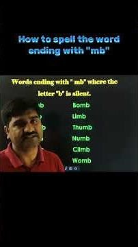 “Why the ‘MB’ is Silent? 😮 Learn These Words in 30 Seconds!”