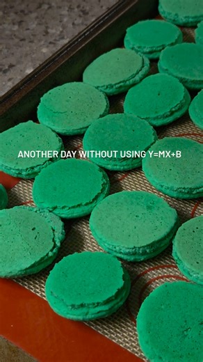 The_Macaron_Apartment on Instagram: "With blurry vision and tears soaking my math book, I asked my mom if she ever had to find a y-axis in her normal life. She said no and to move on to question 4. #baking #smallbusiness #macarons #frenchmacarons"