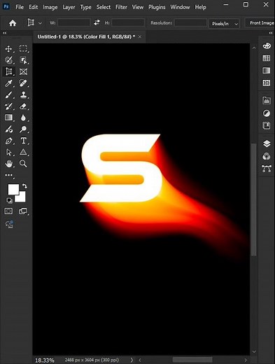 Adobe Photoshop Tips 2026 - How to Create Flame Text Effect in Photoshop