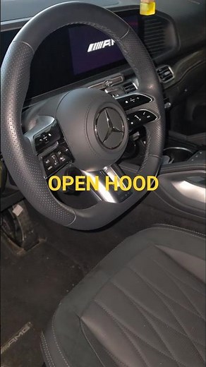 How To Open Mercedes Hood (Hidden Hood Latch)