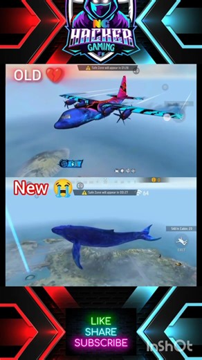 Old plane vs Blue whale plane #viral #trending #freefire #gaming #shorts #shortvideo #shortsfeed #ff