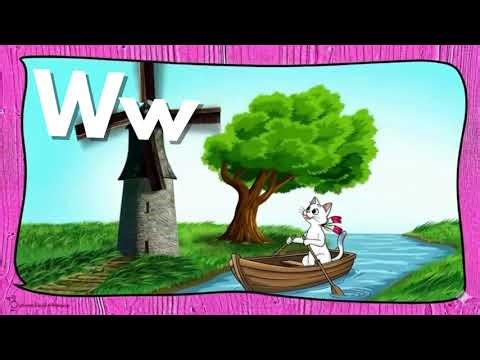 The Letter W Song | Phonics Sound /w/ | Learn to Read with Glimmercat