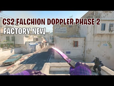Falchion Knife Doppler Phase 2 | CS2 Skin Showcase #104
