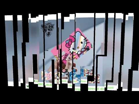 Hot Sale Hello Kitty Kuromi Holographic Laser Shinny Film Skin Cover Sticker for Debit Credit Card B