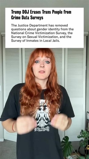 82 reactions · 37 shares | @bottleneckloser The federal government will no longer collect data on gender identity for crimes • • • • • #trans #transgender #transition #hrt #transwoman #transman #transfem #transmasc #mtf #ftm #lgbt #lgbtq #queer #pronouns | Pittsburgh Lesbian Correspondents | Facebook