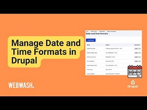 Manage Date and Time Formats in Drupal