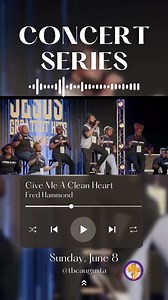 Give Me A Clean Heart 🎼 This was right on time!! Loving this concert series!! Add this to your Friday playlist!! #concertseries #fredhammond #cleanheart Tabernacle Baptist Church Fred Hammond | Tabernacle Baptist Church