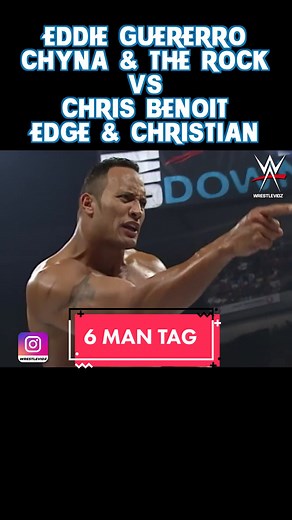 Classic WWE Match: Eddie Guerrero, Chyna & The Rock vs Chris Benoit, Edge & Christian
