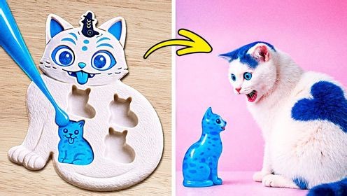 创意太绝了！蓝猫彩泥编辫子撒亮粉，秒变最靓的仔，超级吸睛哦！