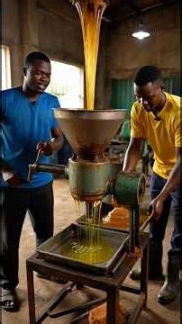 How to locally process ￼grand nut 🥜 oil #productionofgrandnutoil #learninginnovation ￼