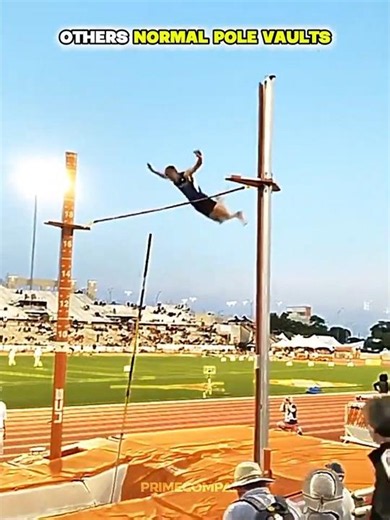 Normal Pole Vaults Vs King of Pole Vault💀