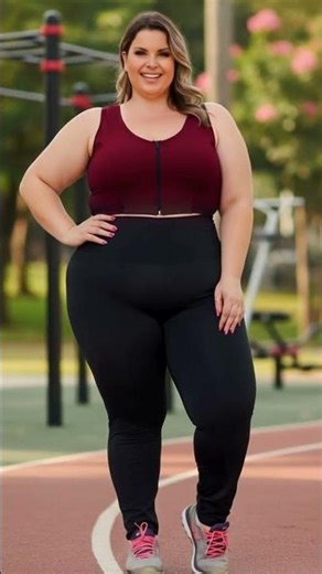 Modelo : Calça Legging Plus Size Cós Alto Academia Fitness