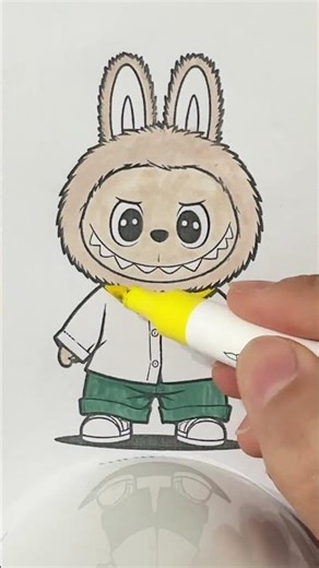 Labubu Coloring 🎨 Cute Monster for Kids