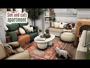 sim & cats apartment \\\\ The Sims 4 CC speed build